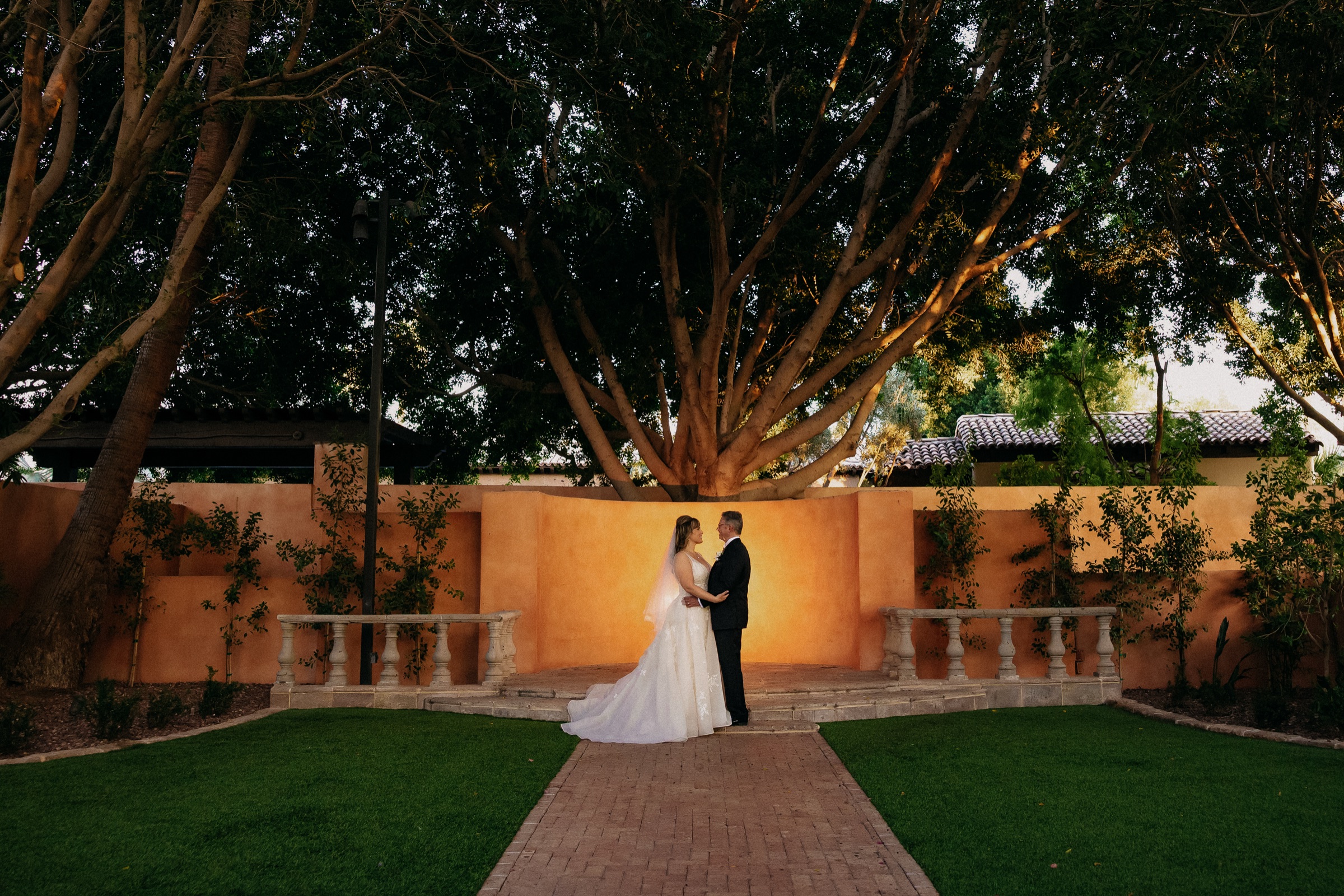 Wedding photo of Benjamine & Trevor at Royal Palms, Scottsdale