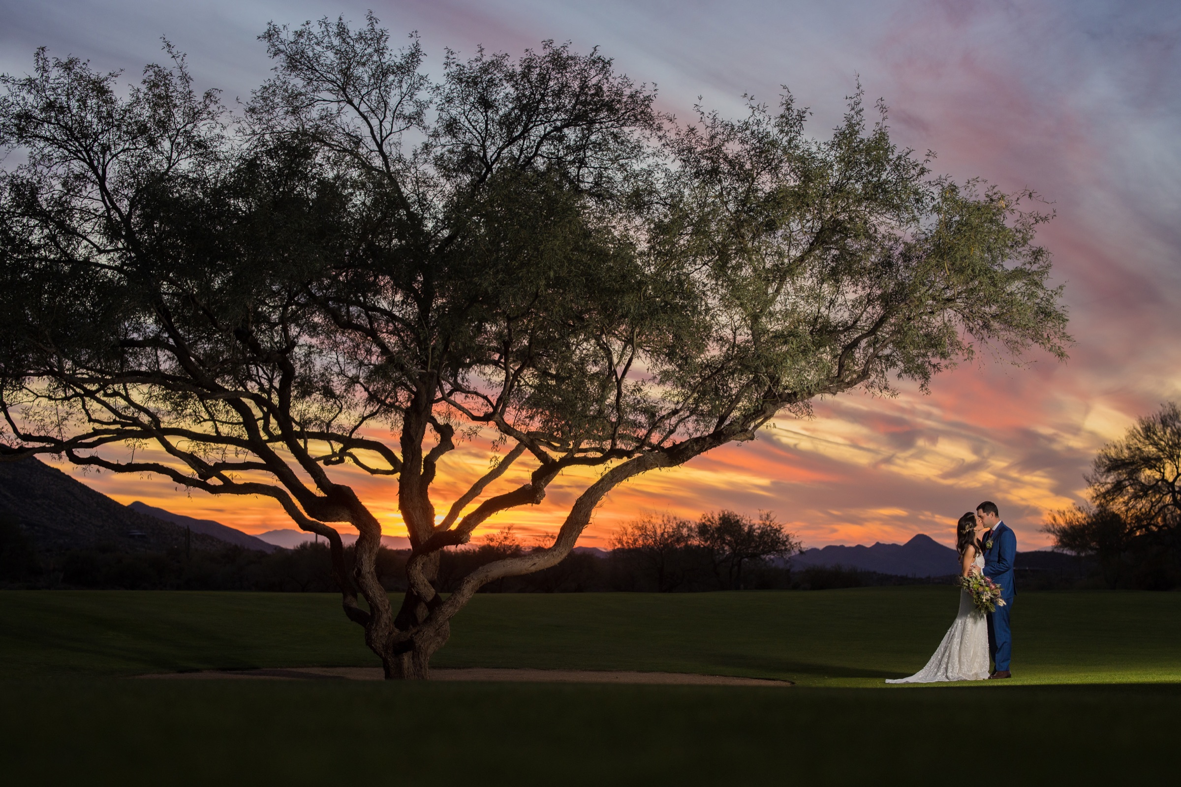 Wedding photo of Billy & Lia at Desert Mtn, Scottsdale
