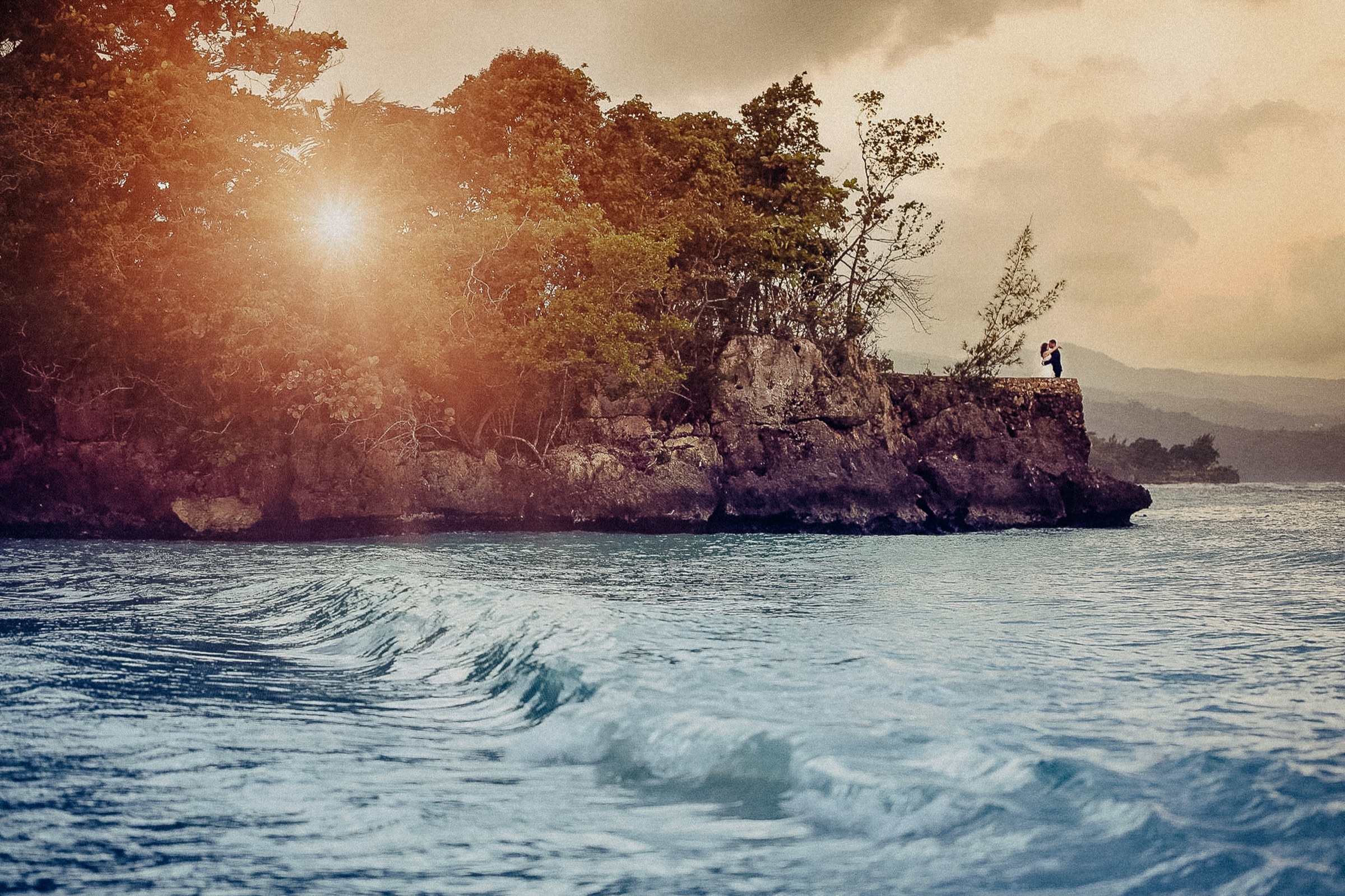 Wedding photo of Rina & Rafi at Ocho Rios, Jamaica