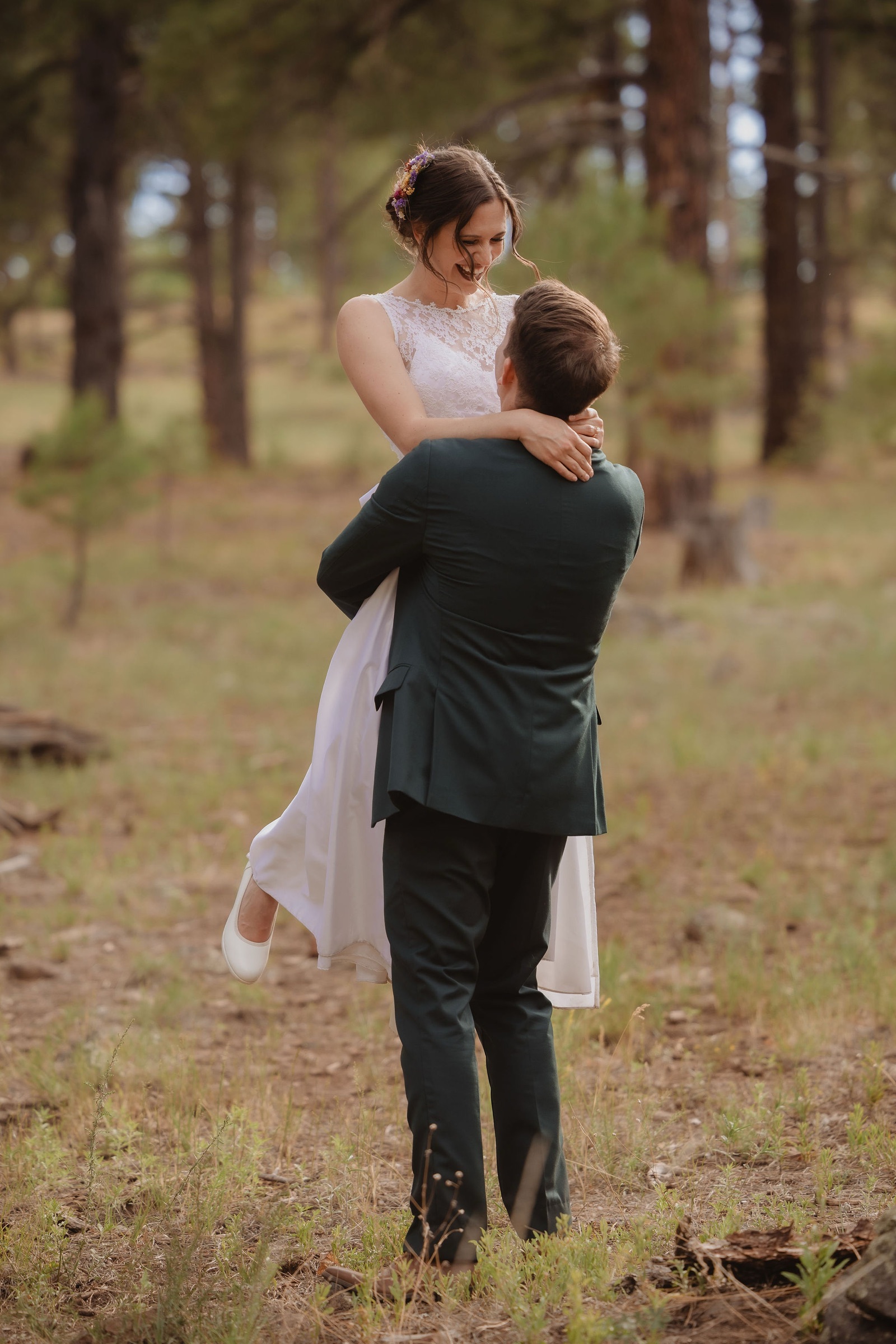 Kellie and Jake during a quiet portrait after the ceremony