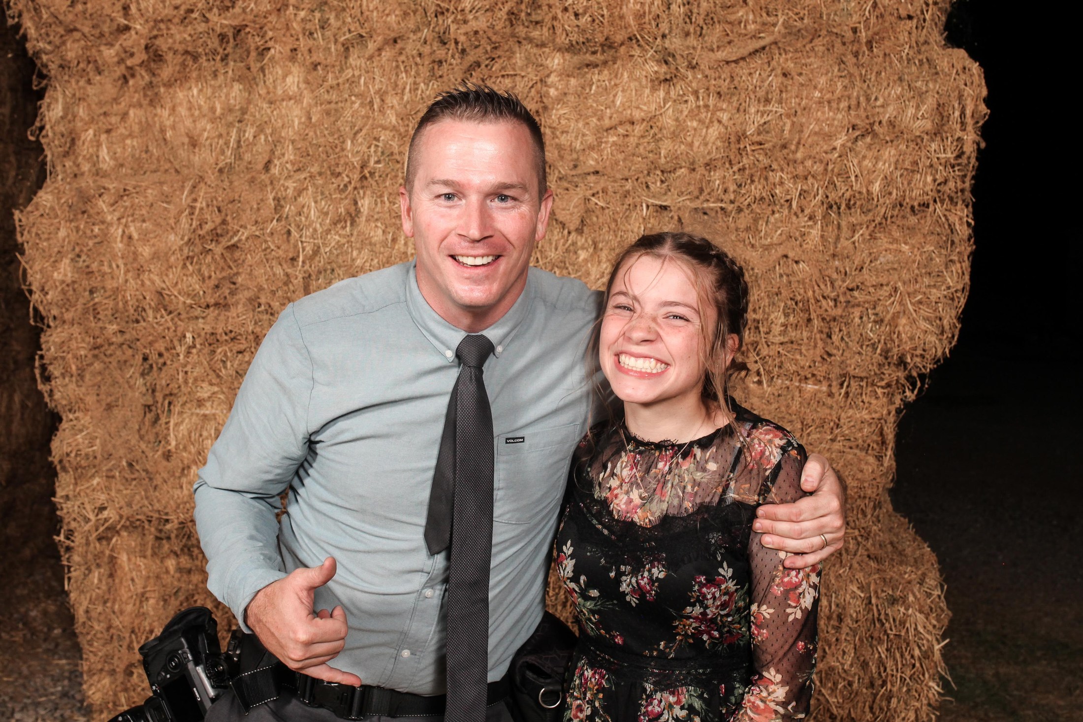 Trevor Dayley with his daughter Anabelle at a wedding when she was younger