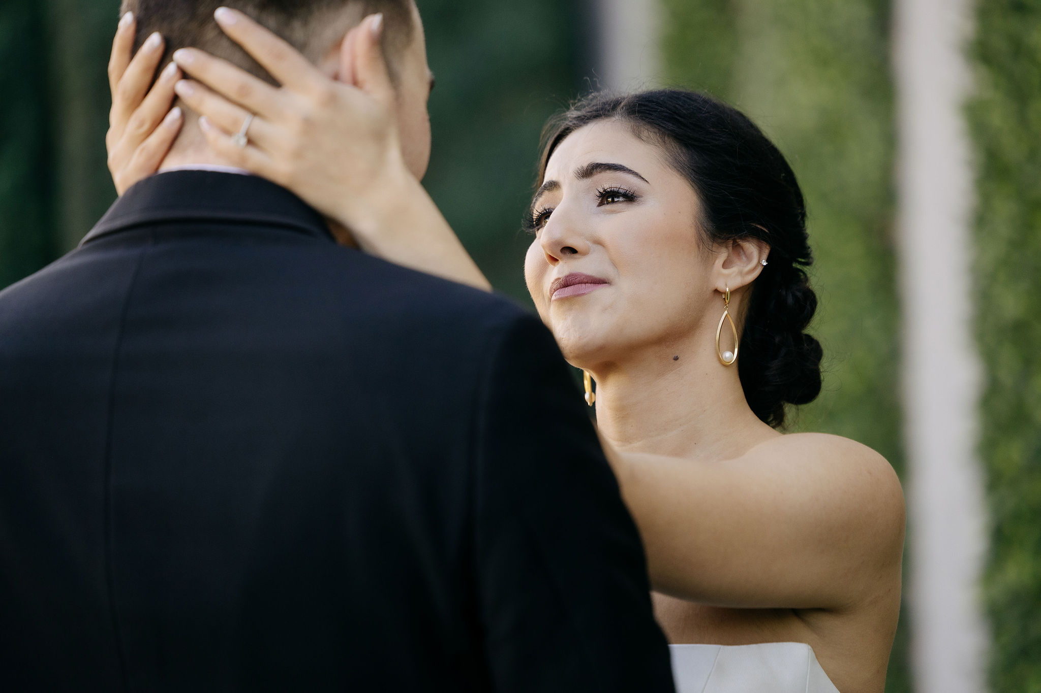 Downtown Phoenix wedding portrait near The Croft
