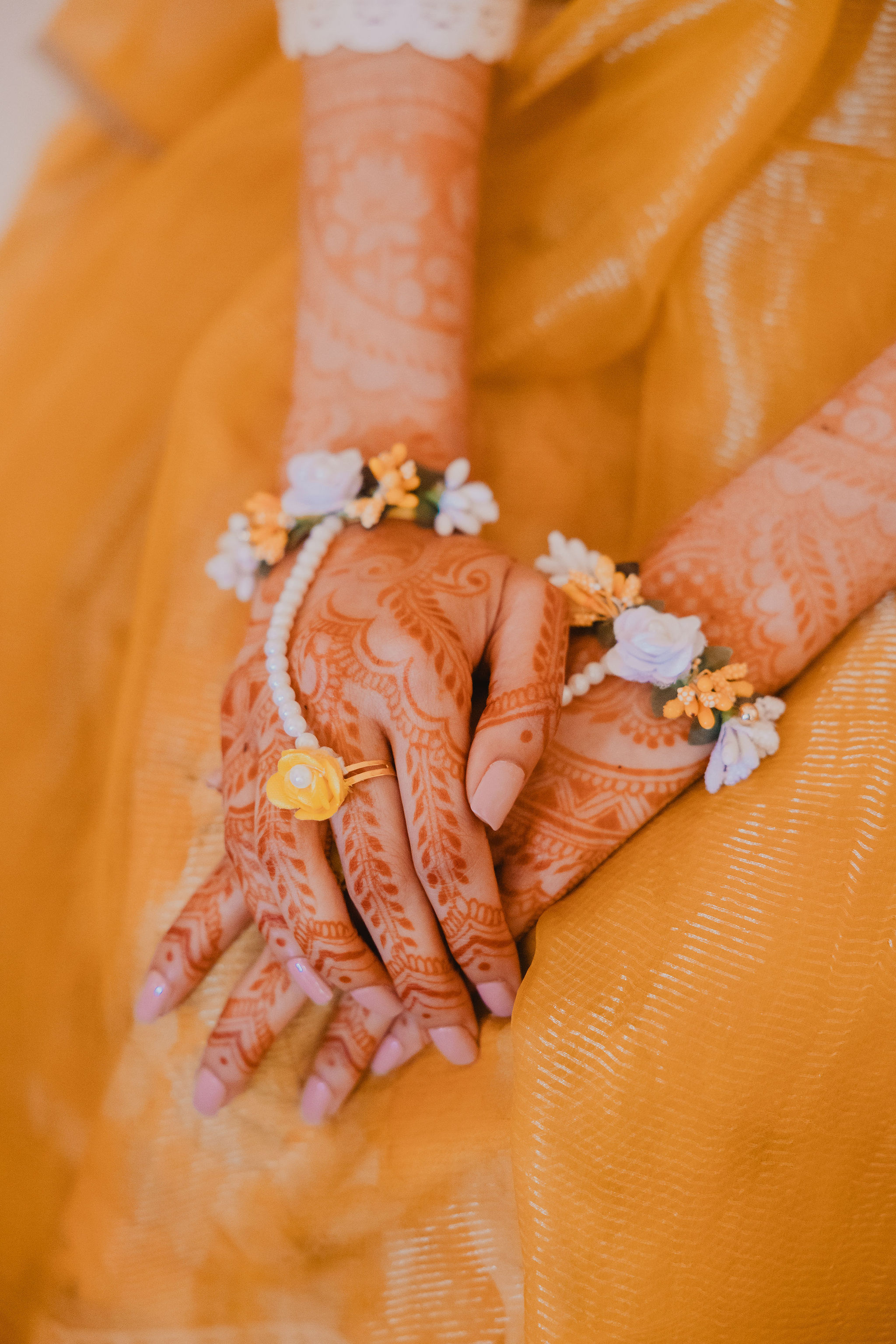 Backyard Mendhi Maiyan and Jaggo celebration photograph from Amrit and Yousef’s wedding celebration
