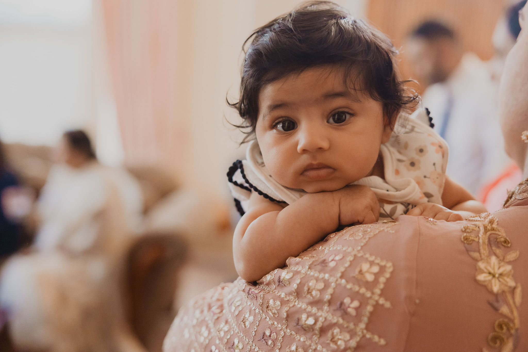 Indoor portraits and post-ceremony family moments photograph from Amrit and Yousef’s wedding celebration