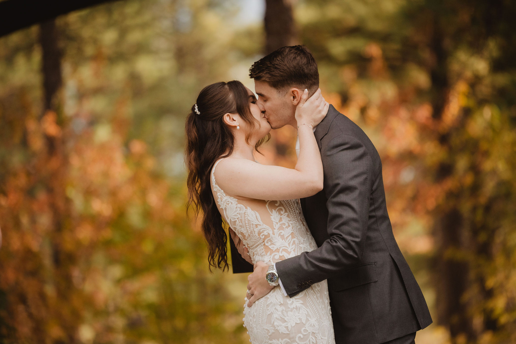 Brittney and Trevor portraits after the rain cleared