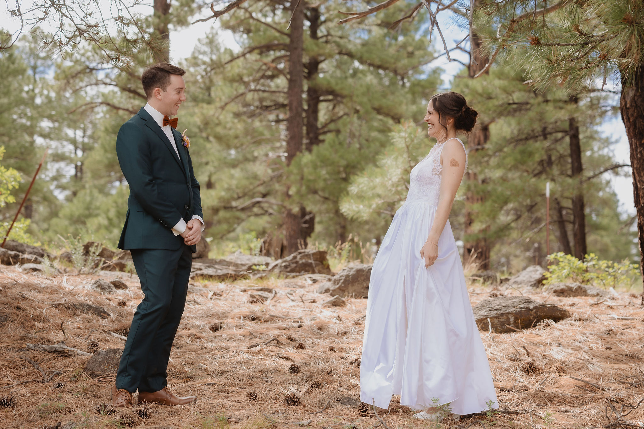 Kellie and Jake seeing each other for the first look