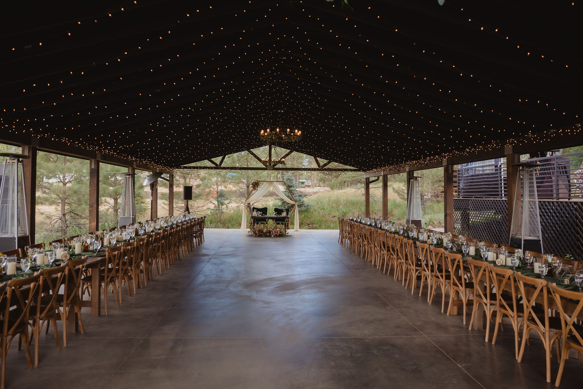 Aldea in the Woods reception room before guests arrived